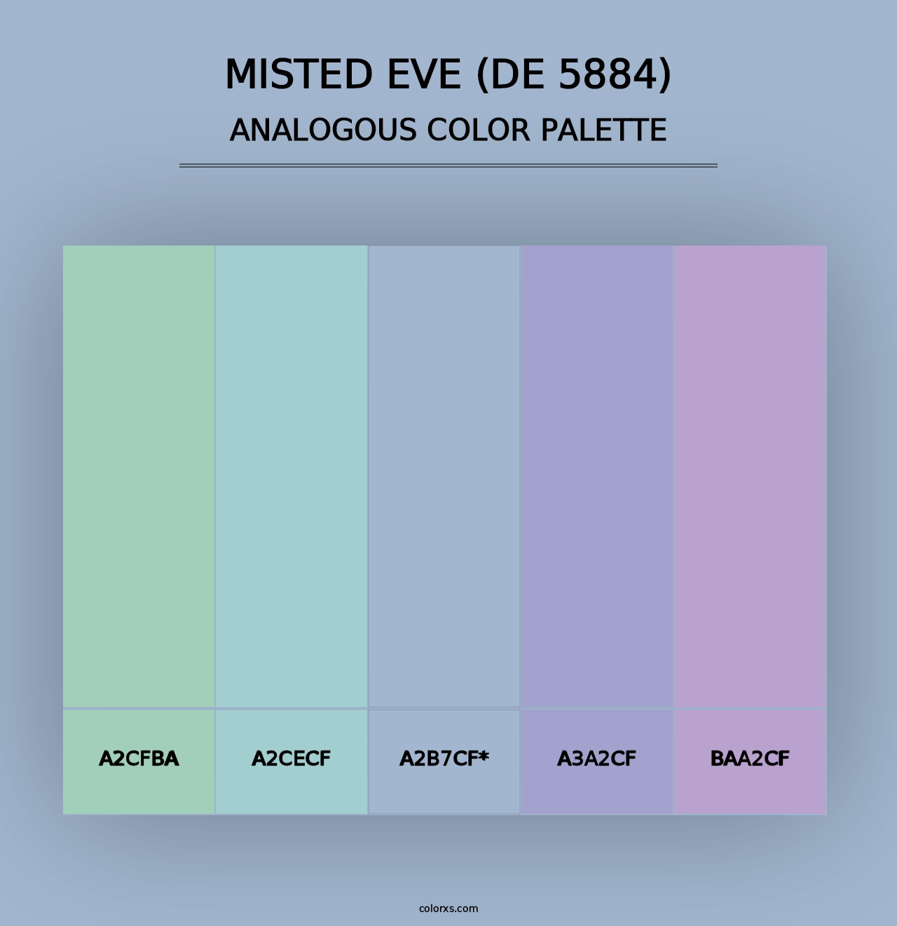 Misted Eve (DE 5884) - Analogous Color Palette