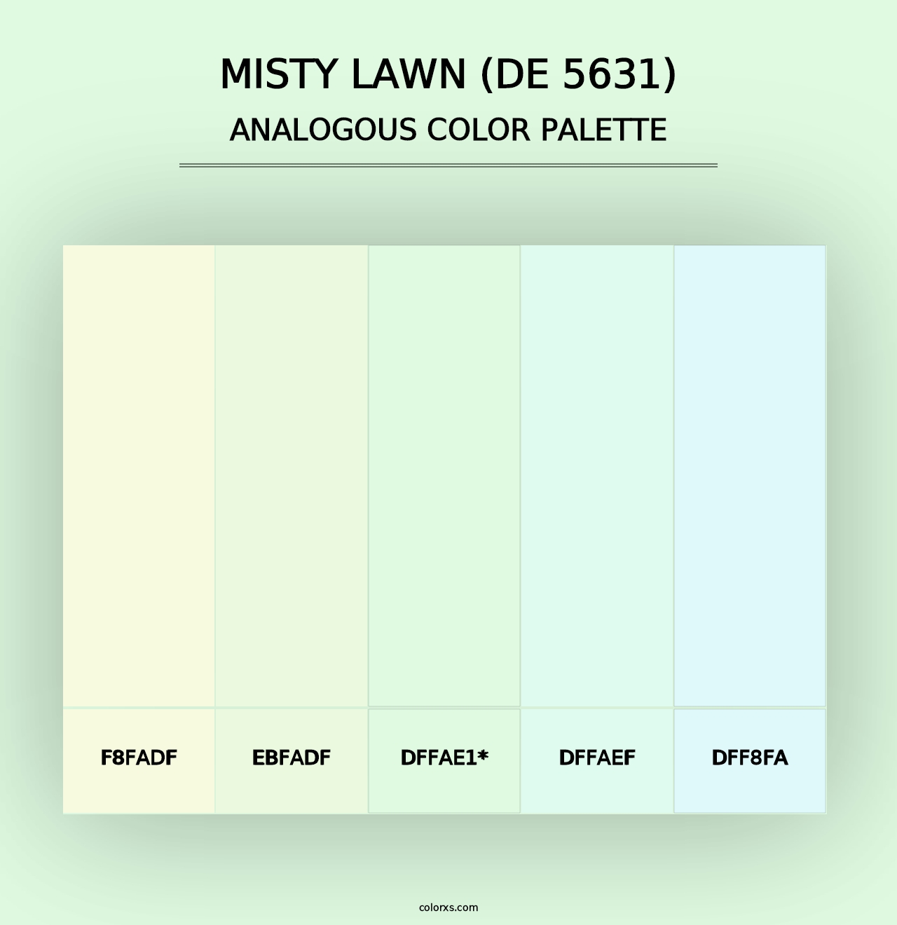 Misty Lawn (DE 5631) - Analogous Color Palette