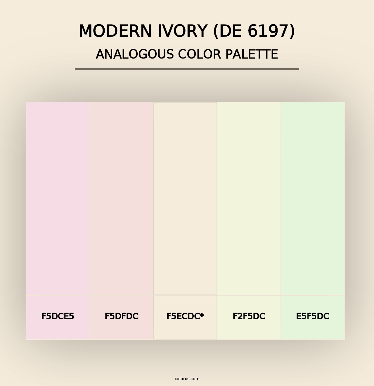 Modern Ivory (DE 6197) - Analogous Color Palette