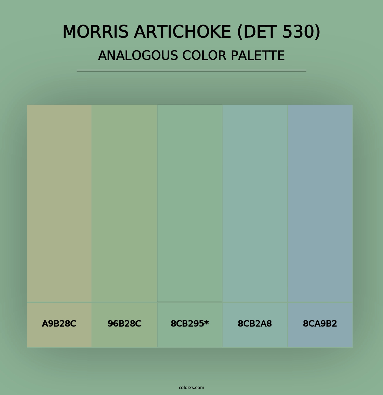 Morris Artichoke (DET 530) - Analogous Color Palette