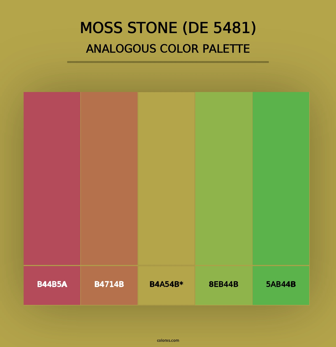 Moss Stone (DE 5481) - Analogous Color Palette