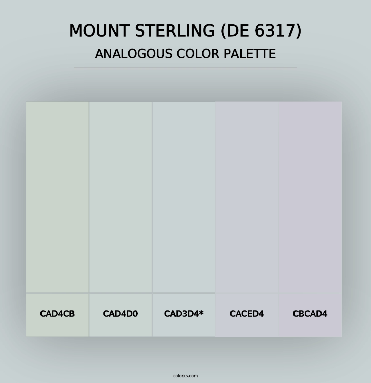 Mount Sterling (DE 6317) - Analogous Color Palette