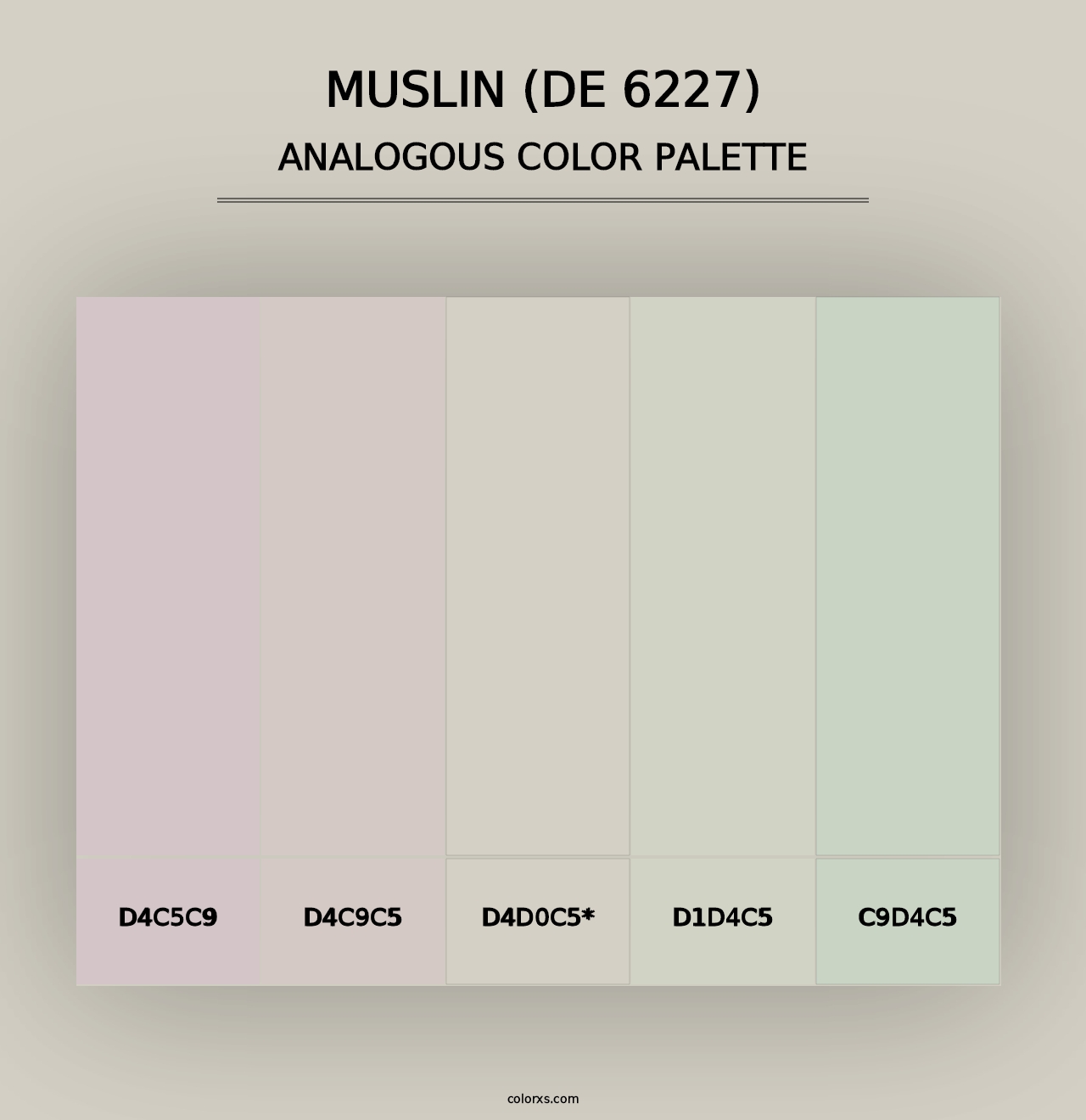 Muslin (DE 6227) - Analogous Color Palette