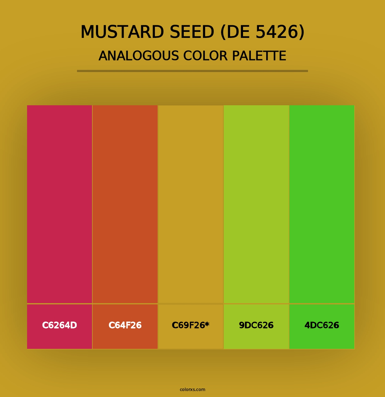 Mustard Seed (DE 5426) - Analogous Color Palette