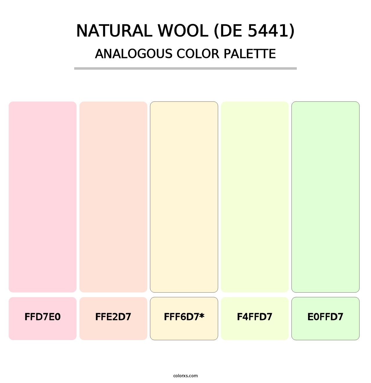 Natural Wool (DE 5441) - Analogous Color Palette