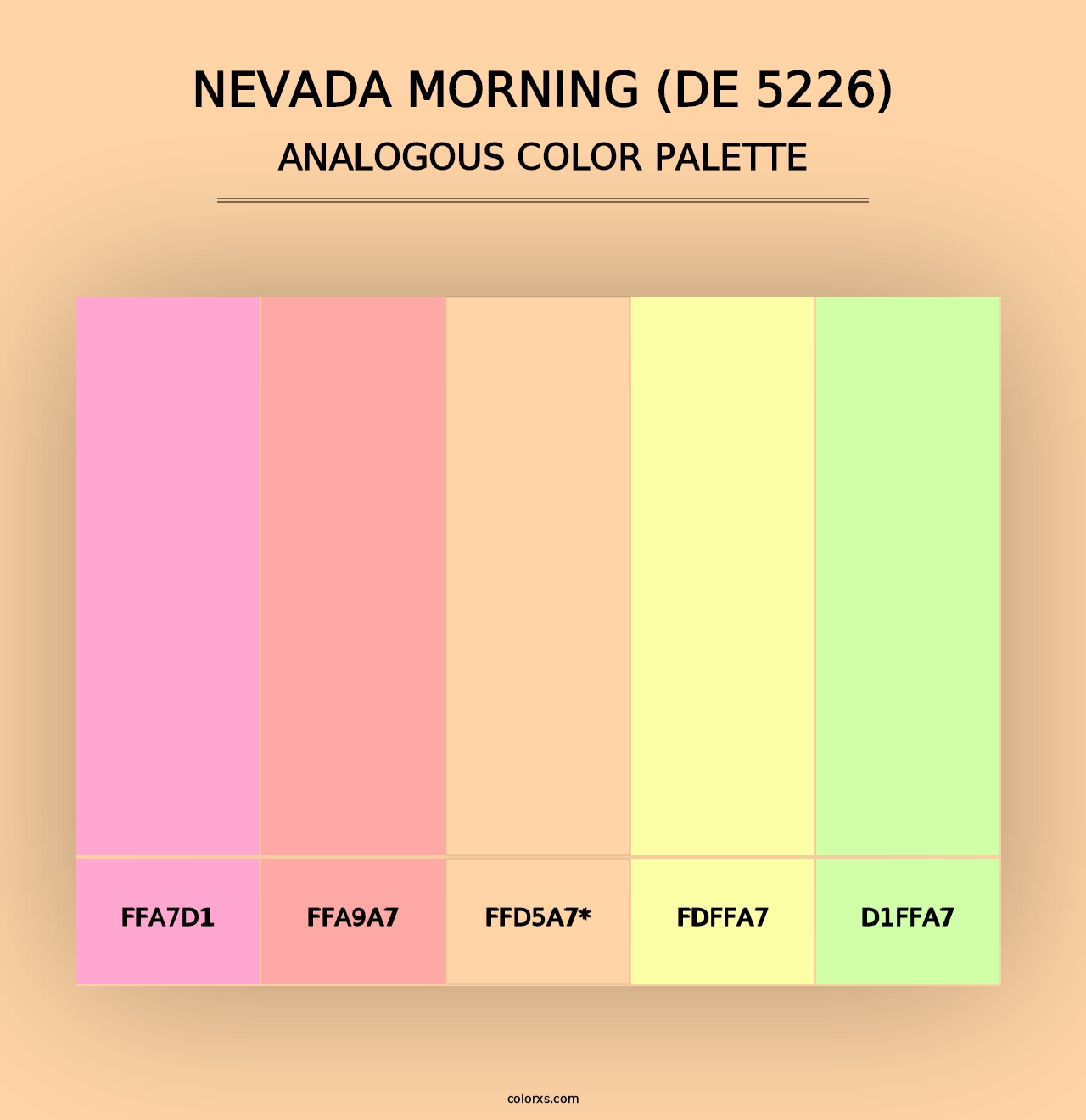 Nevada Morning (DE 5226) - Analogous Color Palette