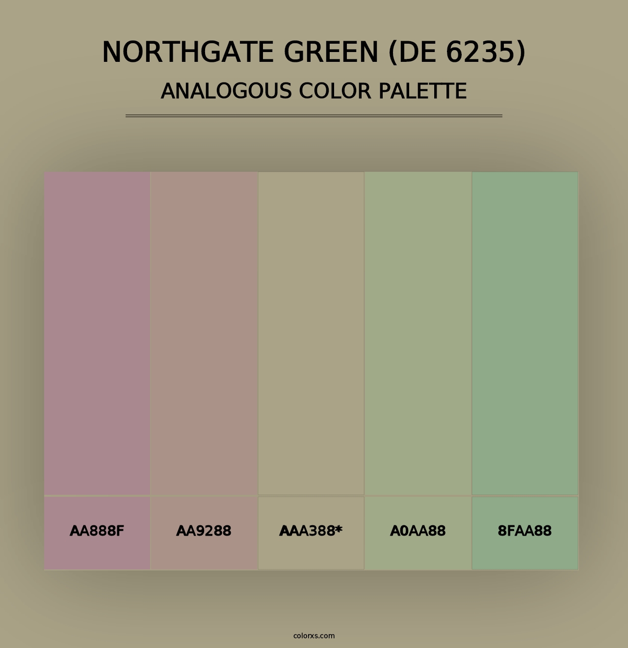 Northgate Green (DE 6235) - Analogous Color Palette