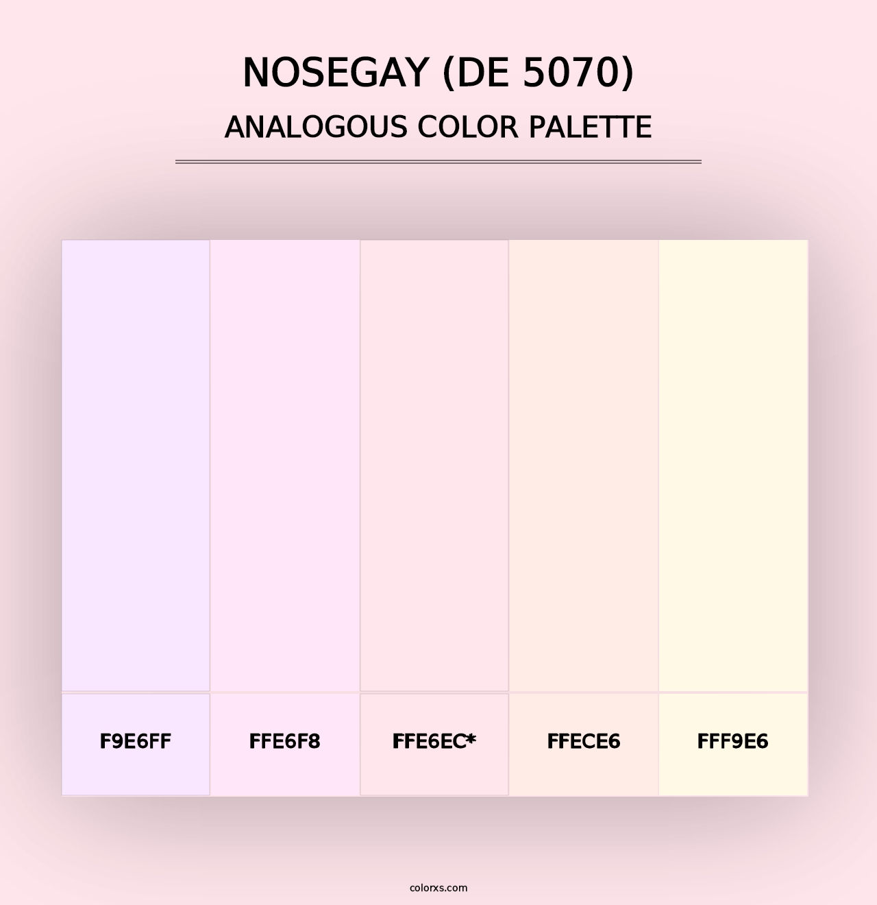 Nosegay (DE 5070) - Analogous Color Palette