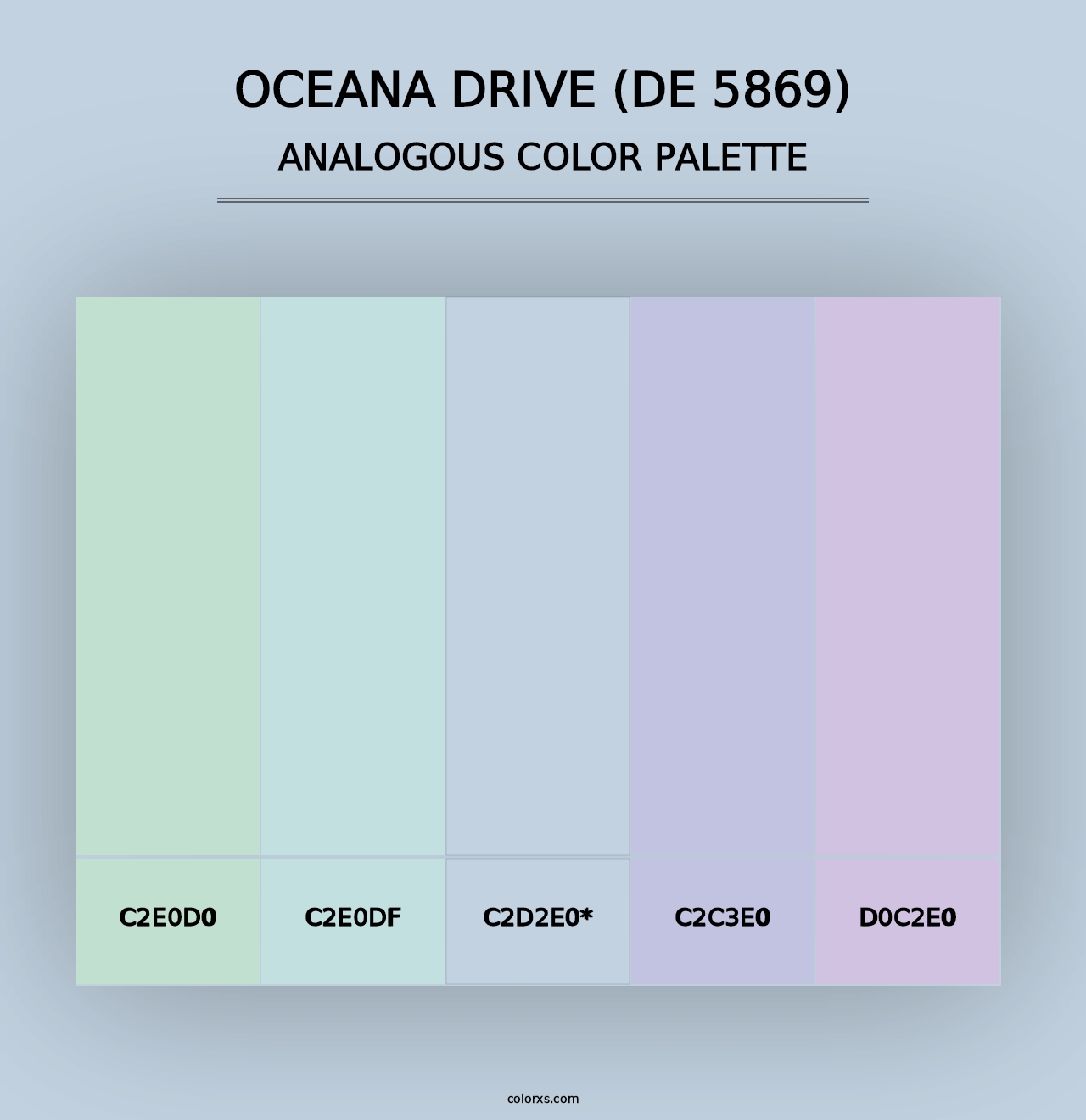 Oceana Drive (DE 5869) - Analogous Color Palette