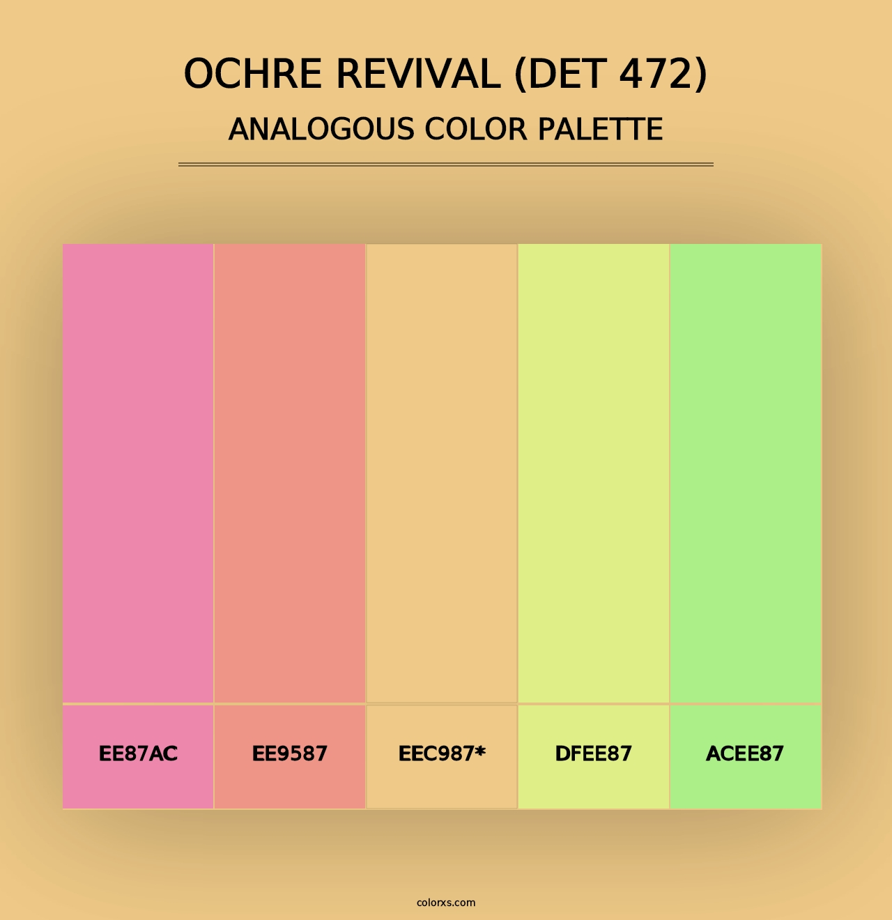 Ochre Revival (DET 472) - Analogous Color Palette