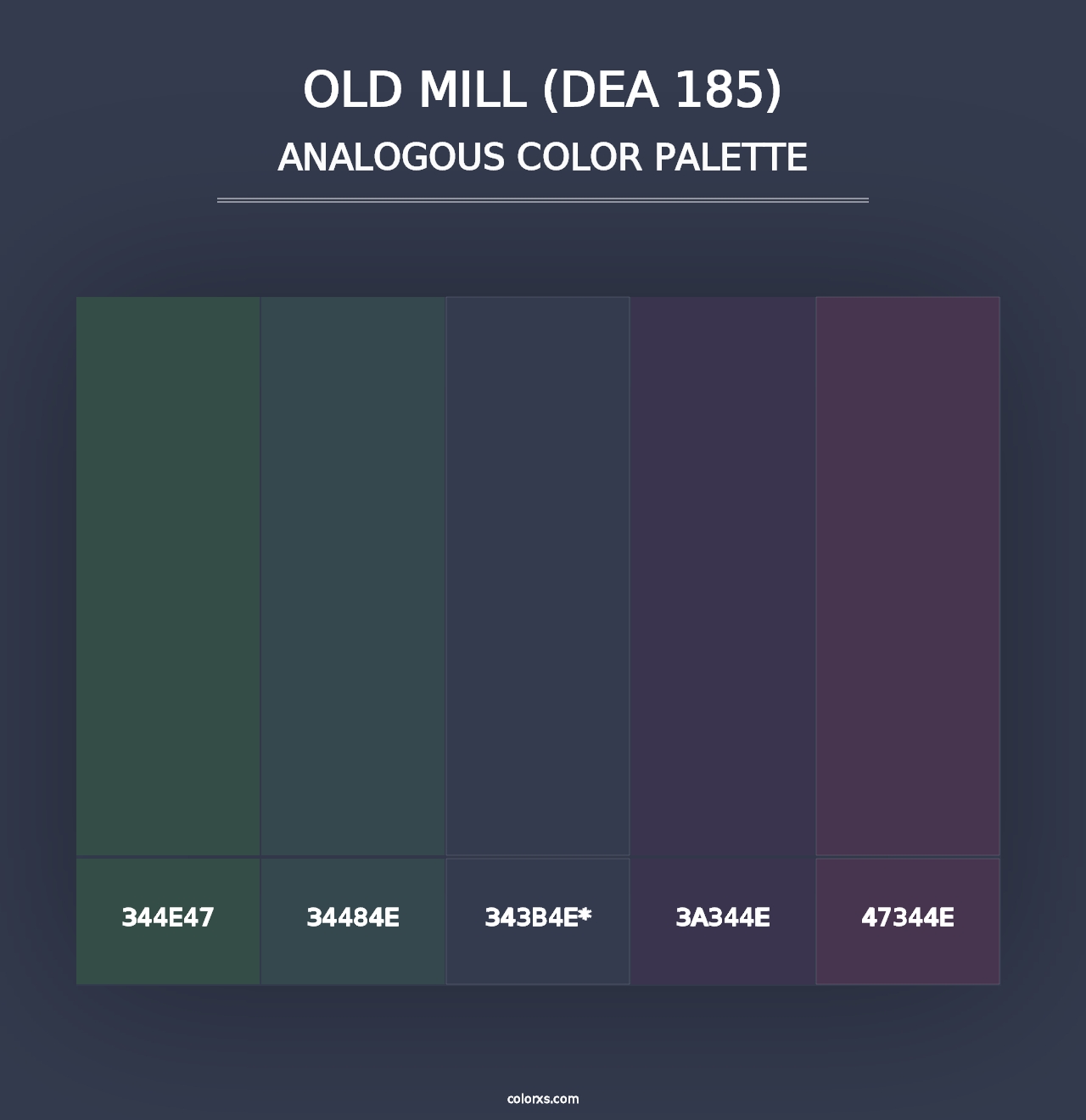 Old Mill (DEA 185) - Analogous Color Palette