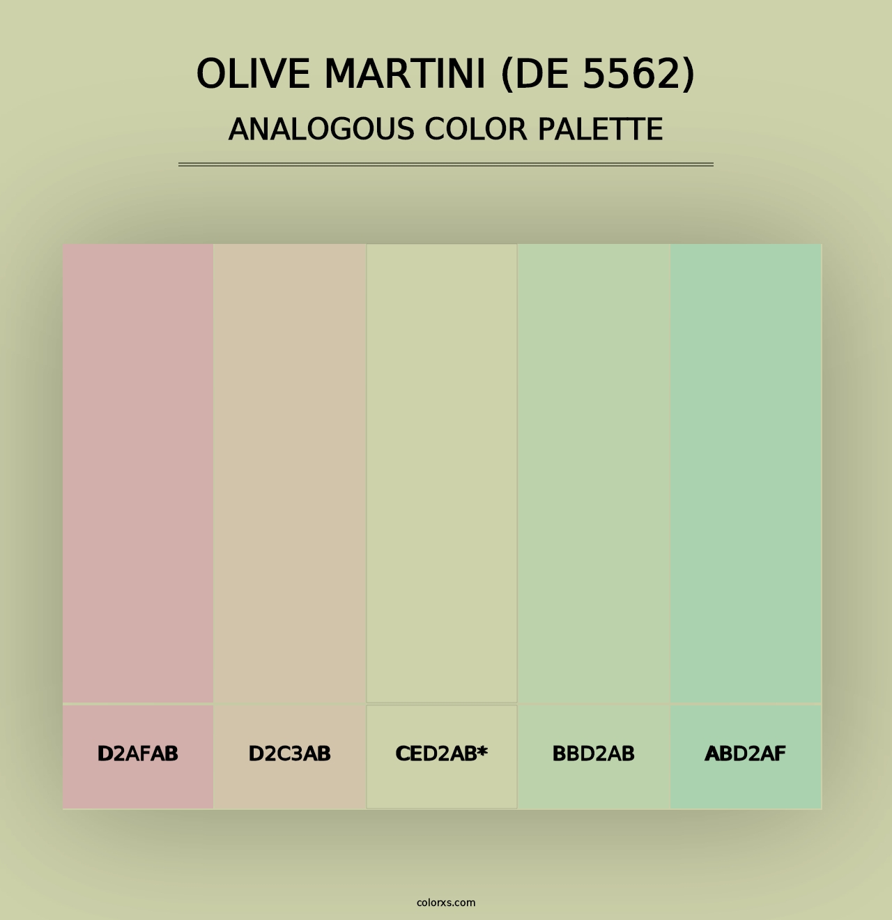 Olive Martini (DE 5562) - Analogous Color Palette