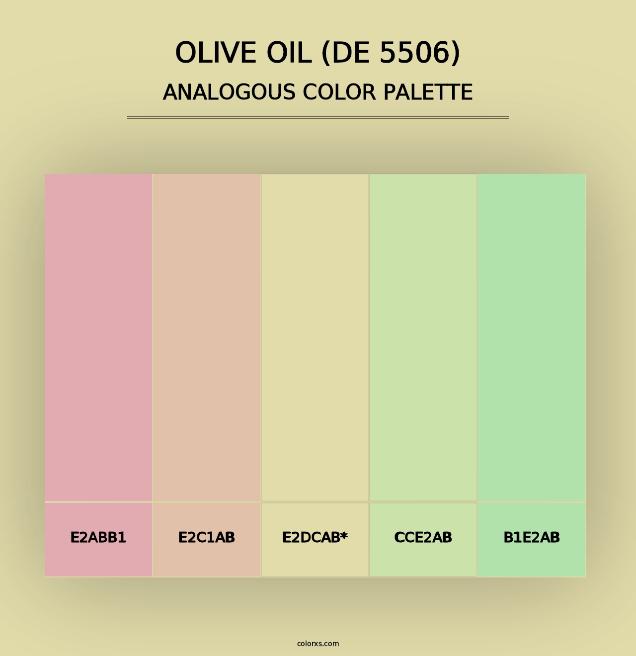 Olive Oil (DE 5506) - Analogous Color Palette