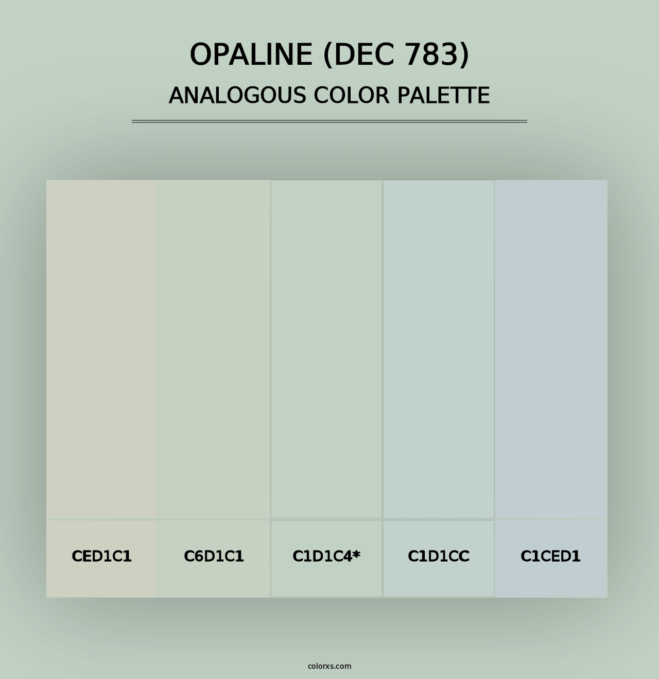 Opaline (DEC 783) - Analogous Color Palette