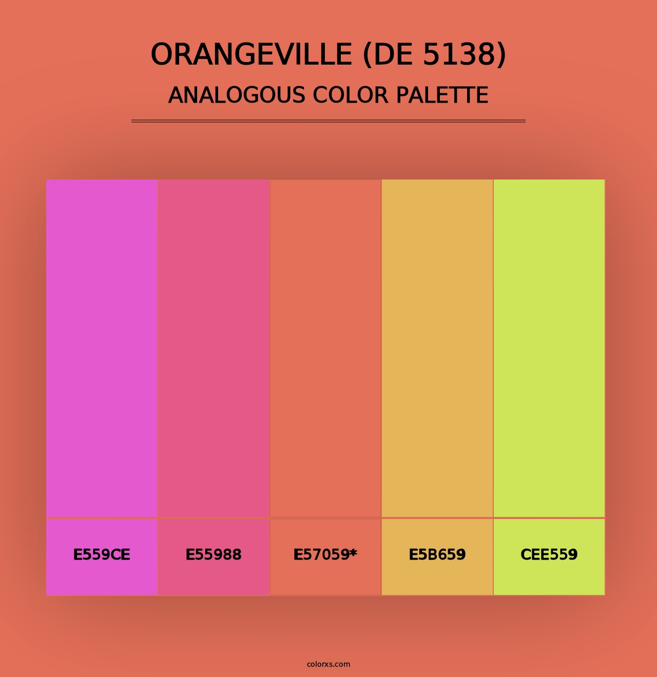 Orangeville (DE 5138) - Analogous Color Palette