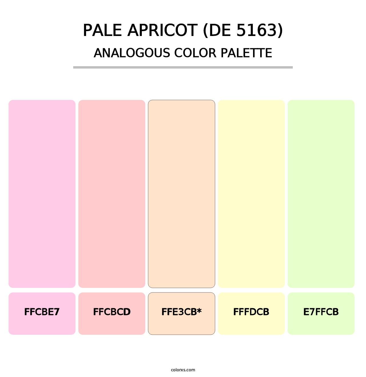 Pale Apricot (DE 5163) - Analogous Color Palette