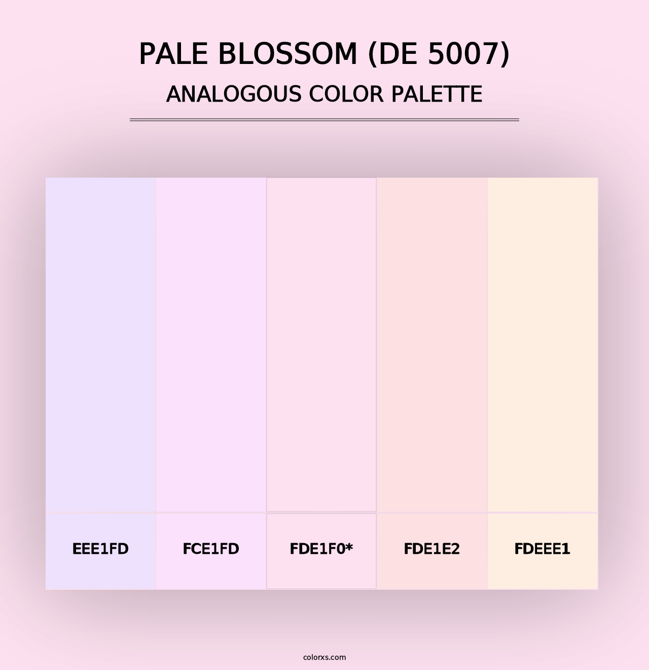 Pale Blossom (DE 5007) - Analogous Color Palette