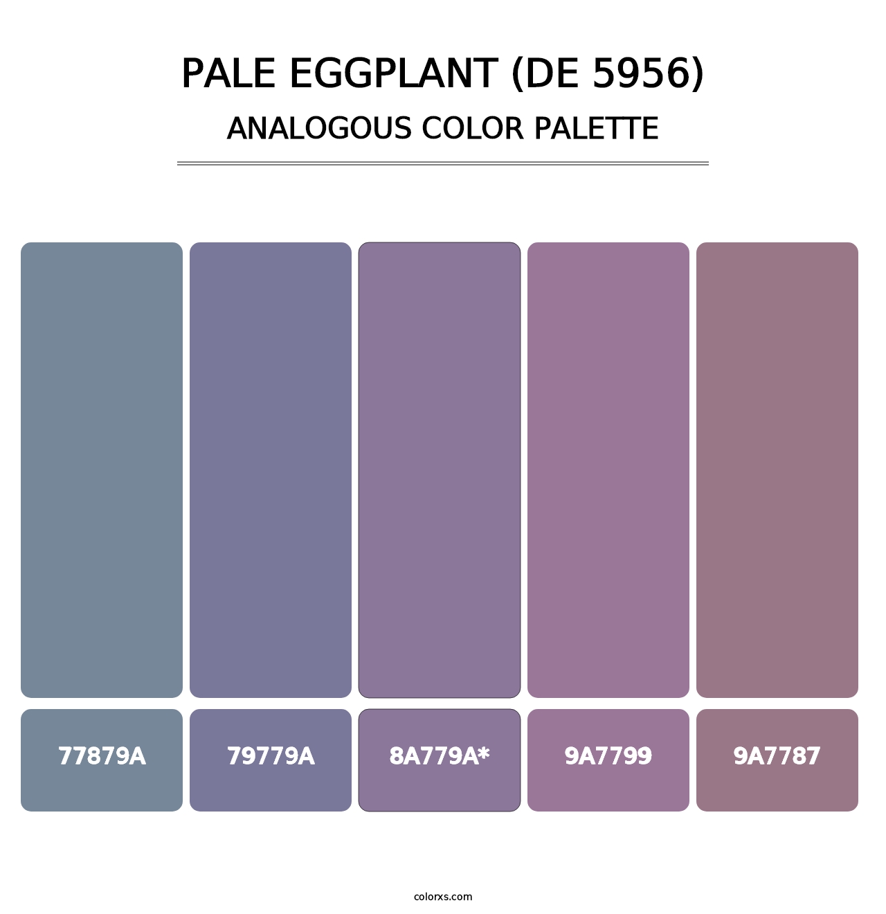 Pale Eggplant (DE 5956) - Analogous Color Palette