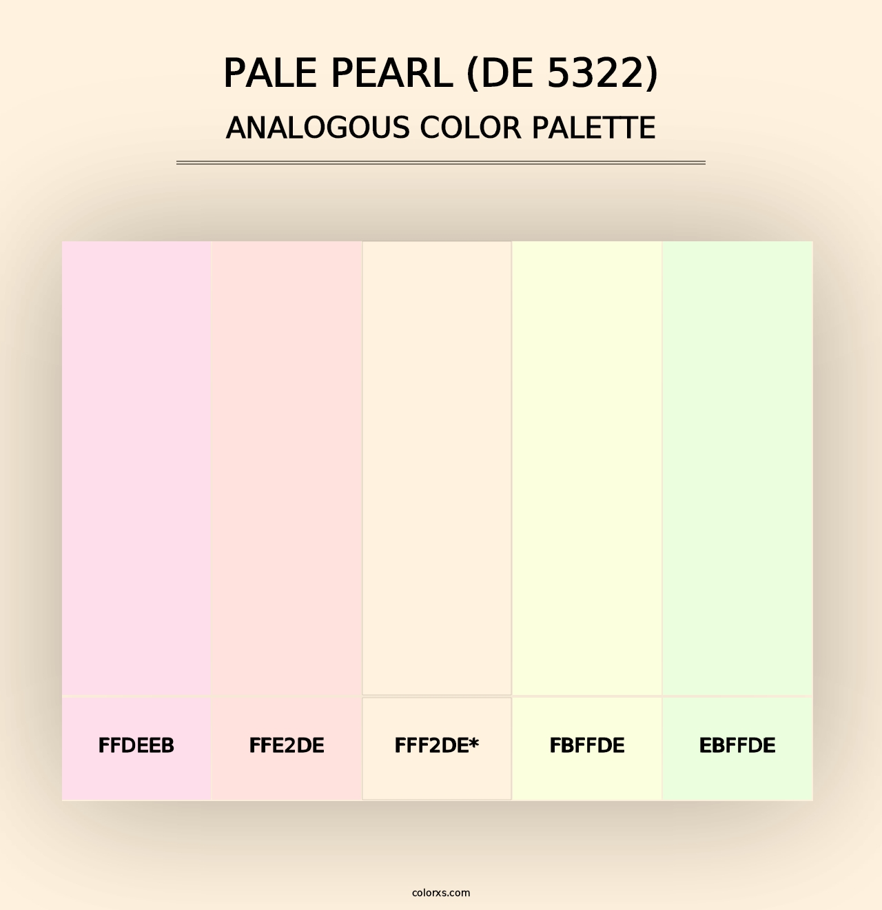 Pale Pearl (DE 5322) - Analogous Color Palette