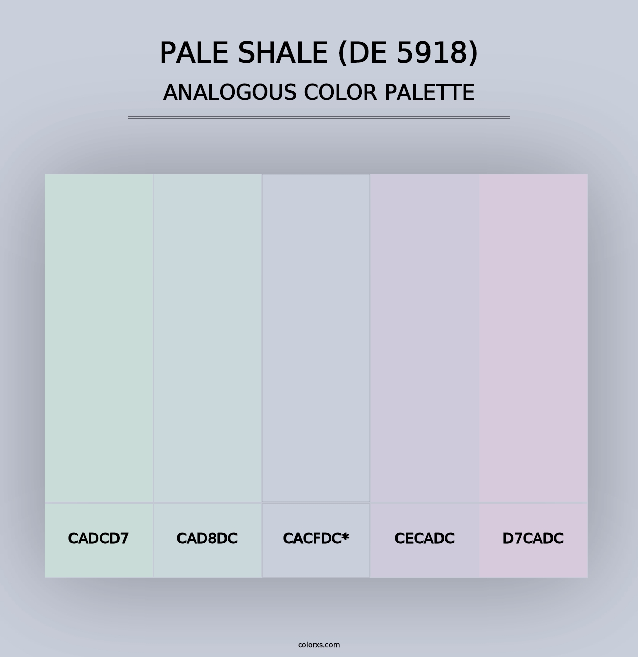 Pale Shale (DE 5918) - Analogous Color Palette