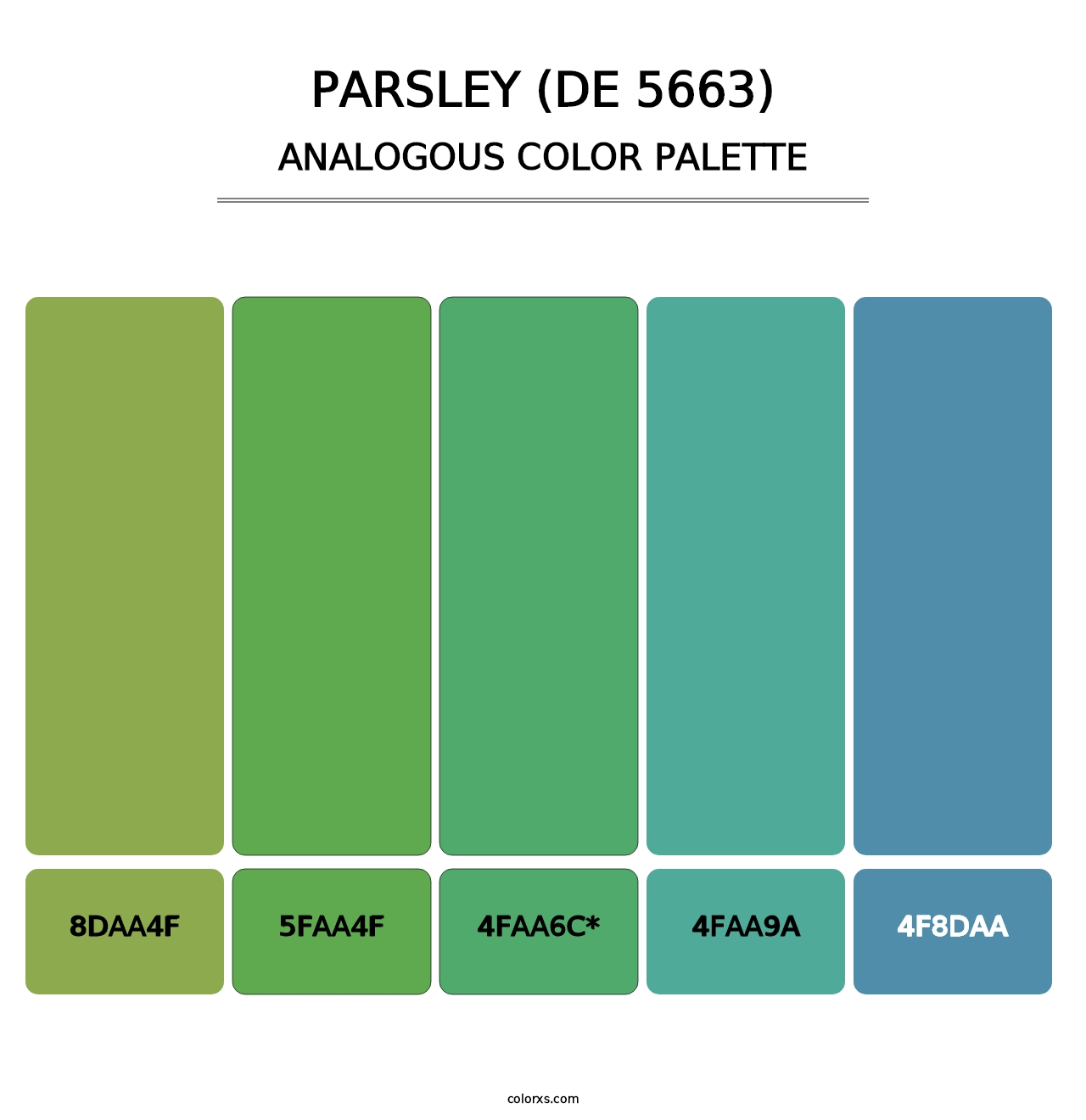 Parsley (DE 5663) - Analogous Color Palette