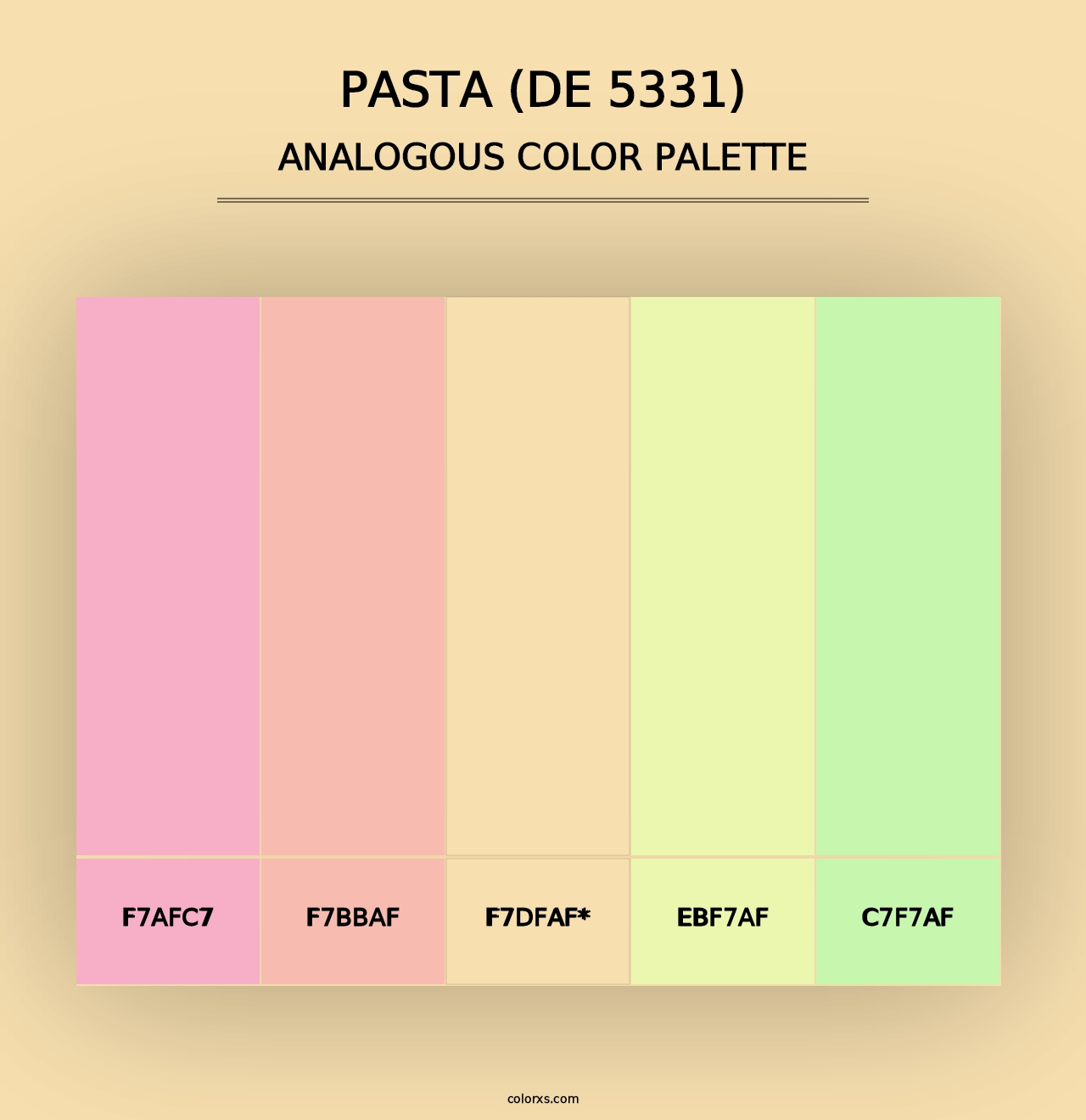 Pasta (DE 5331) - Analogous Color Palette