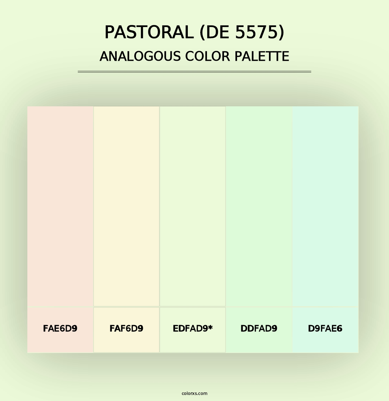 Pastoral (DE 5575) - Analogous Color Palette