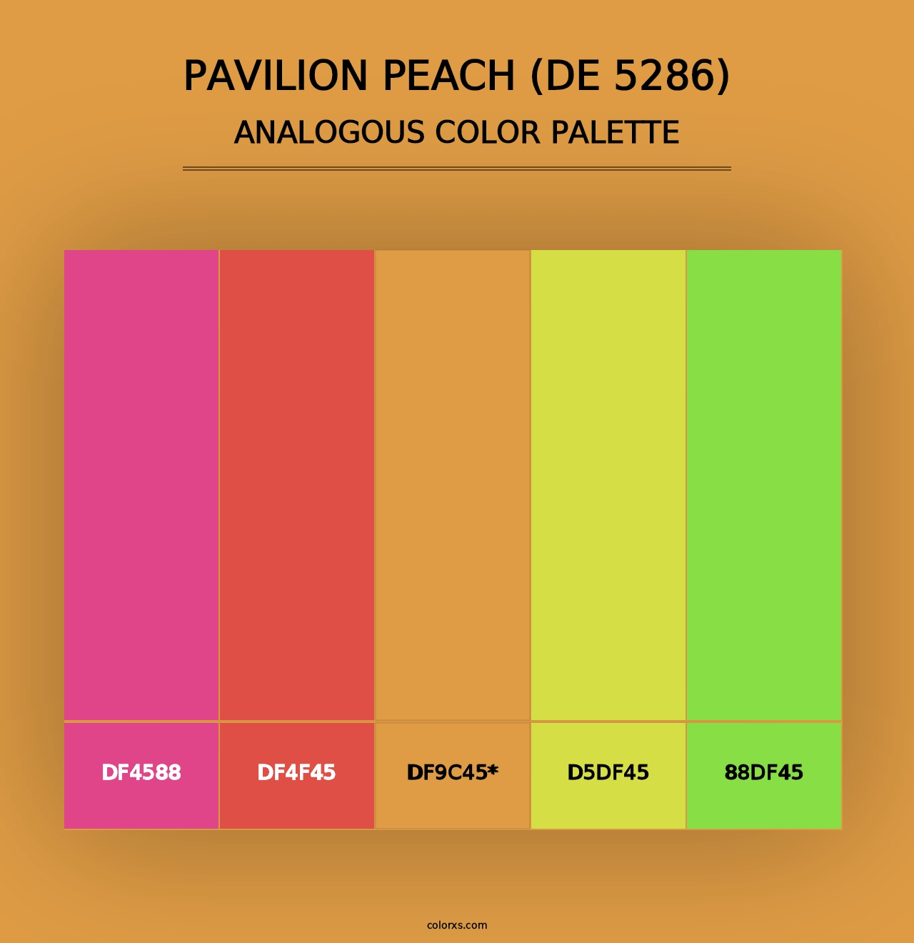 Pavilion Peach (DE 5286) - Analogous Color Palette