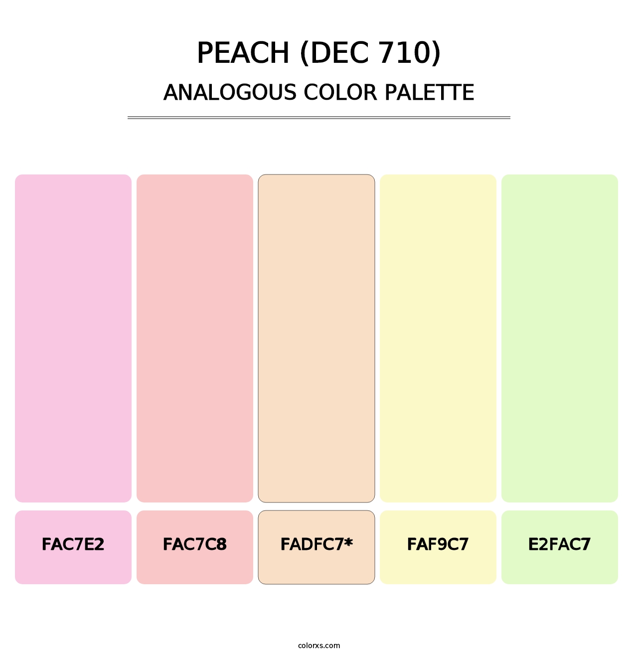Peach (DEC 710) - Analogous Color Palette