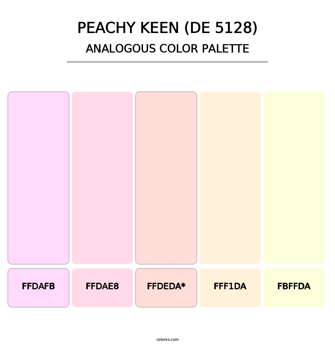 Peachy Keen (DE 5128) - Analogous Color Palette