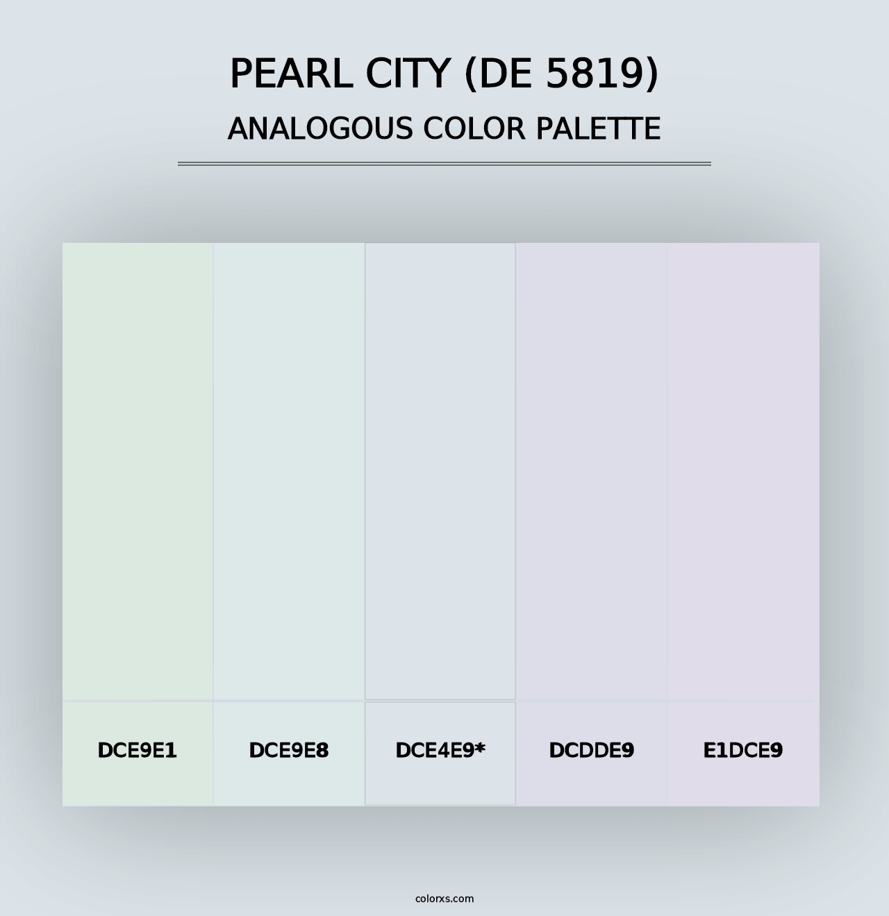 Pearl City (DE 5819) - Analogous Color Palette