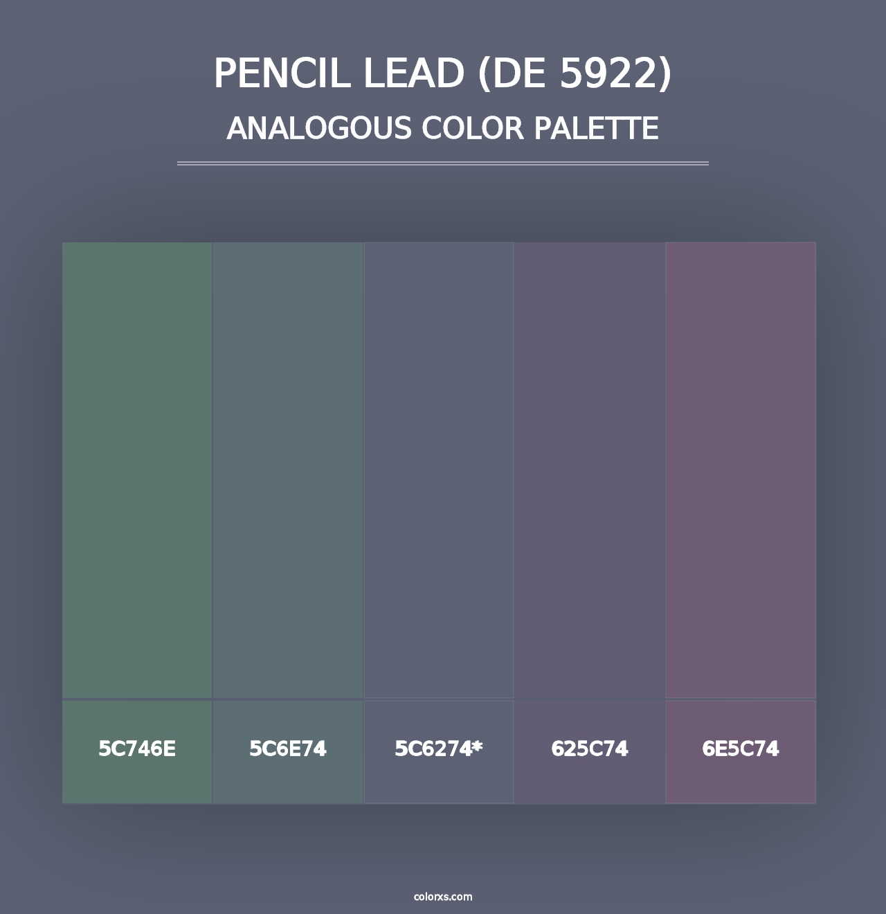 Pencil Lead (DE 5922) - Analogous Color Palette