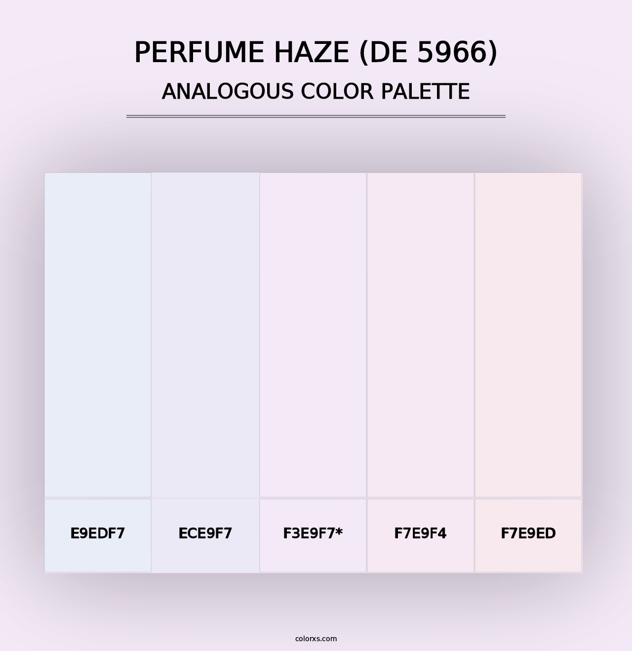 Perfume Haze (DE 5966) - Analogous Color Palette