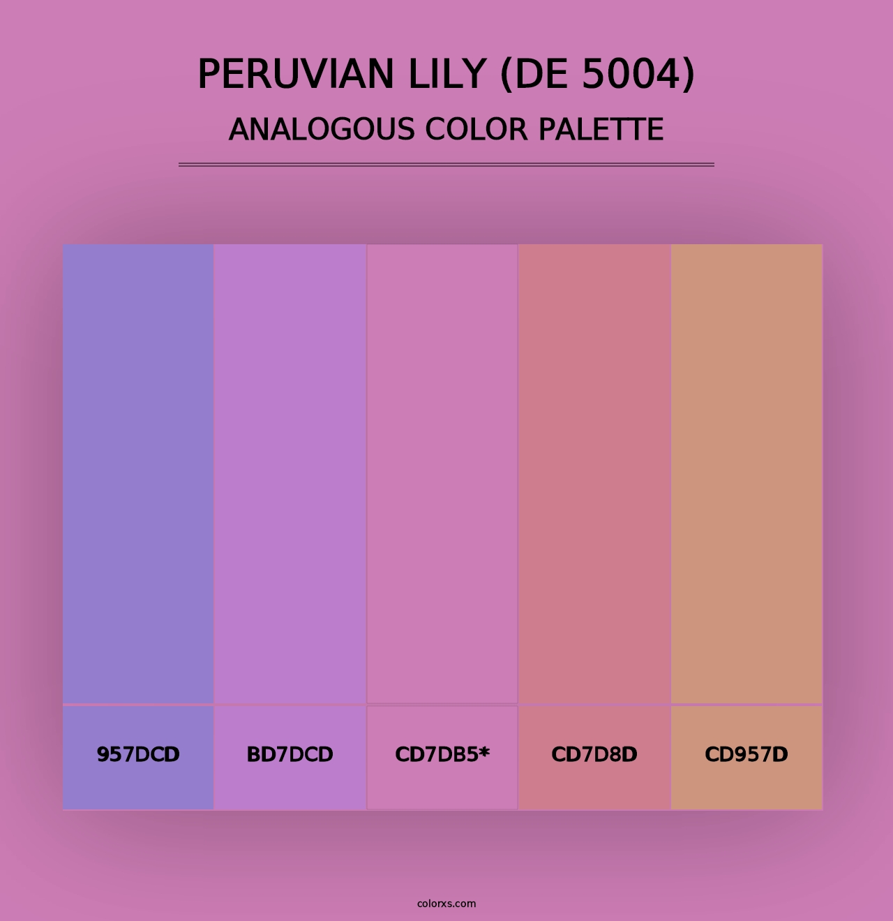 Peruvian Lily (DE 5004) - Analogous Color Palette