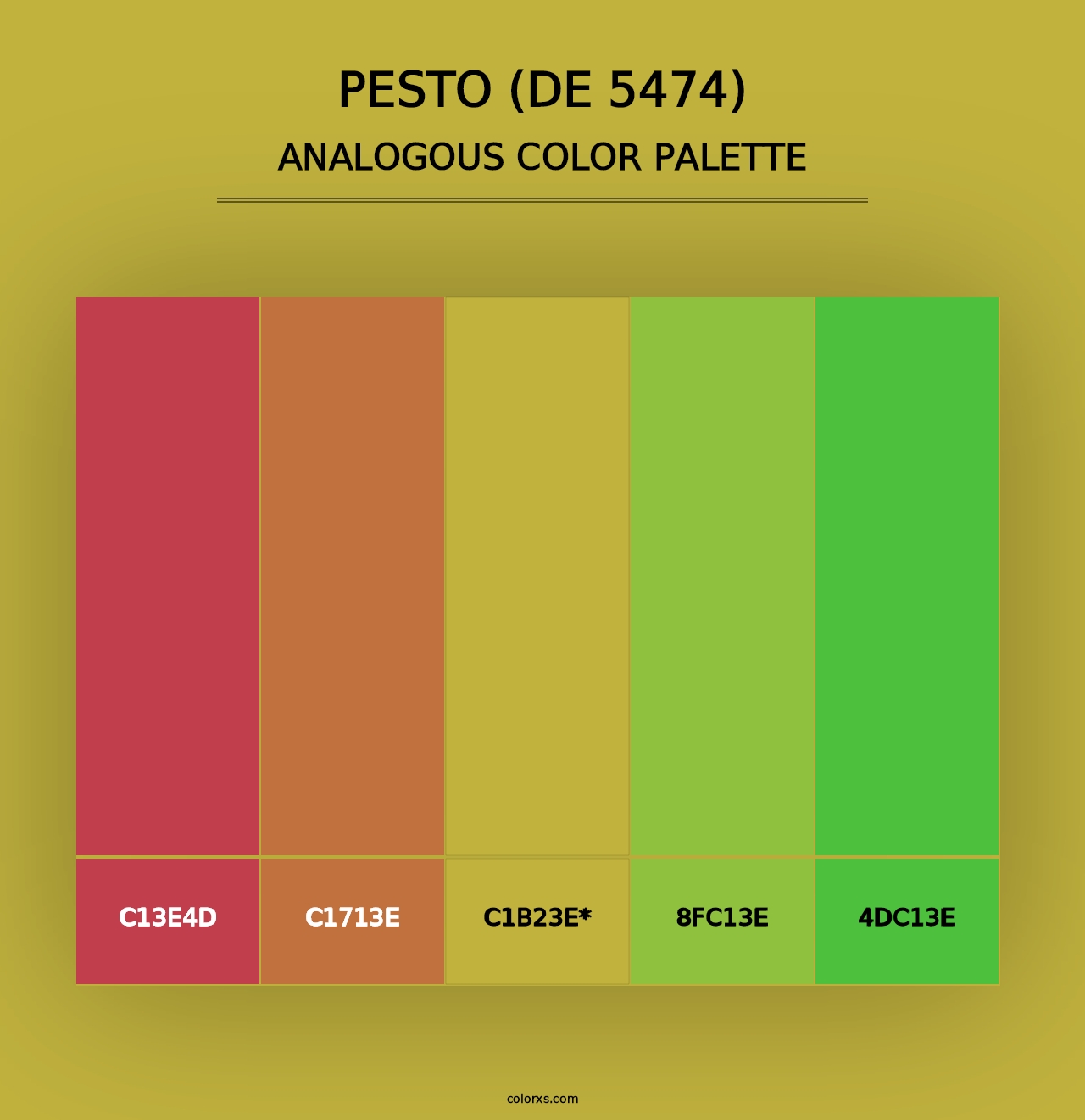 Pesto (DE 5474) - Analogous Color Palette