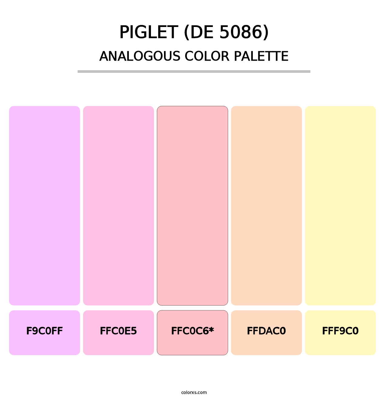 Piglet (DE 5086) - Analogous Color Palette