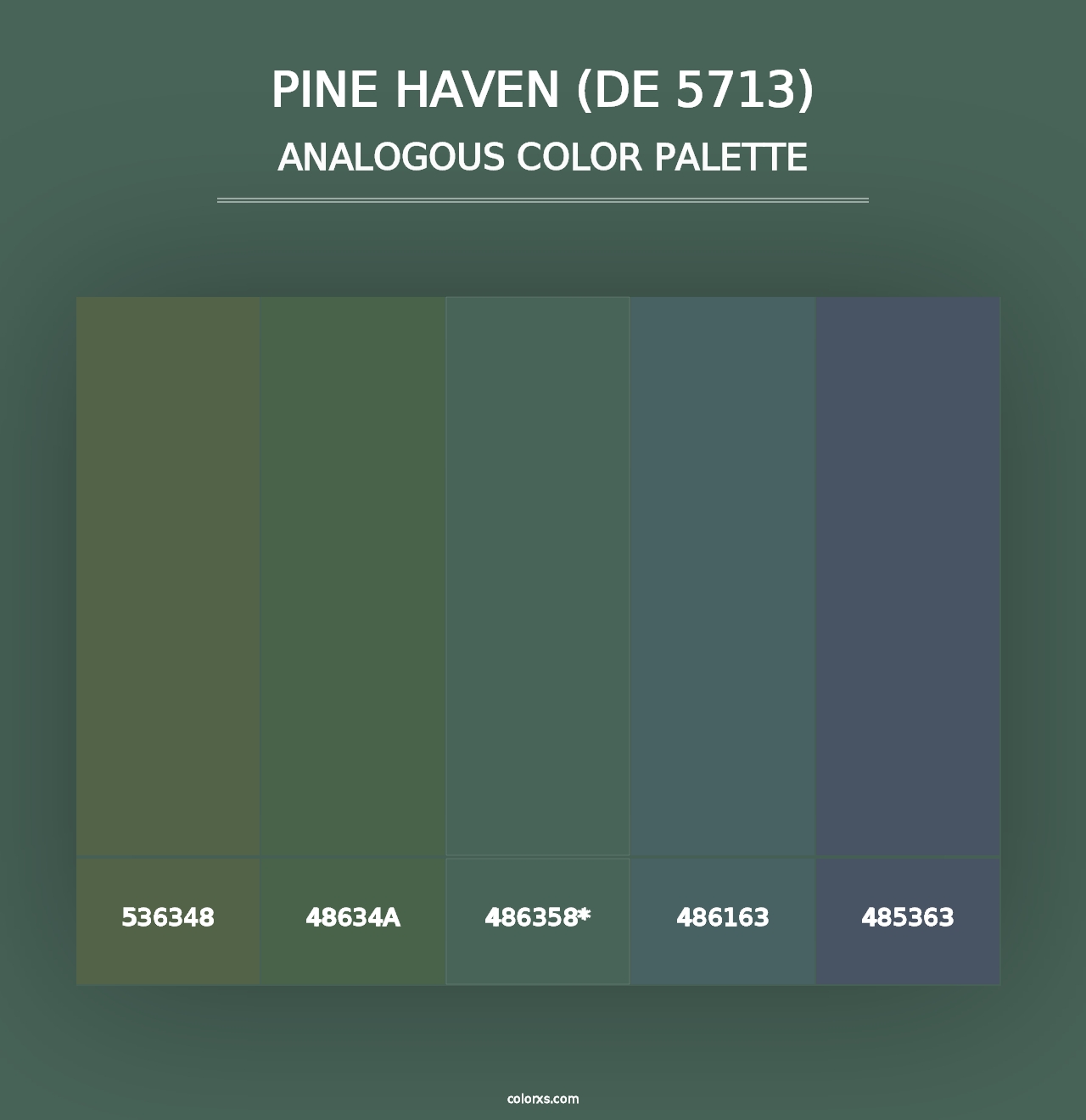 Pine Haven (DE 5713) - Analogous Color Palette