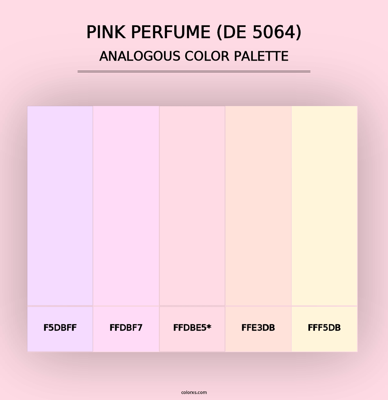 Pink Perfume (DE 5064) - Analogous Color Palette