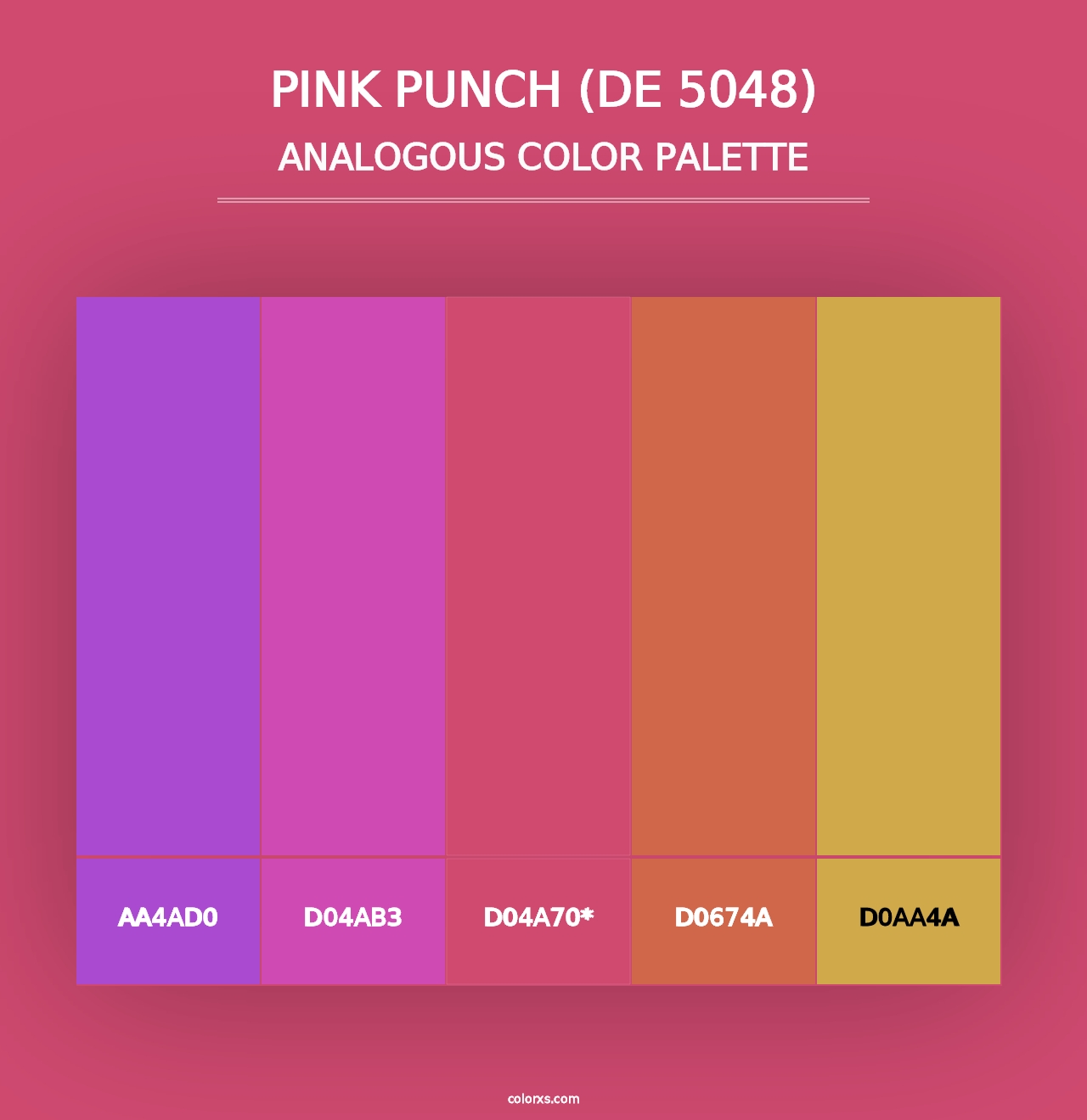 Pink Punch (DE 5048) - Analogous Color Palette