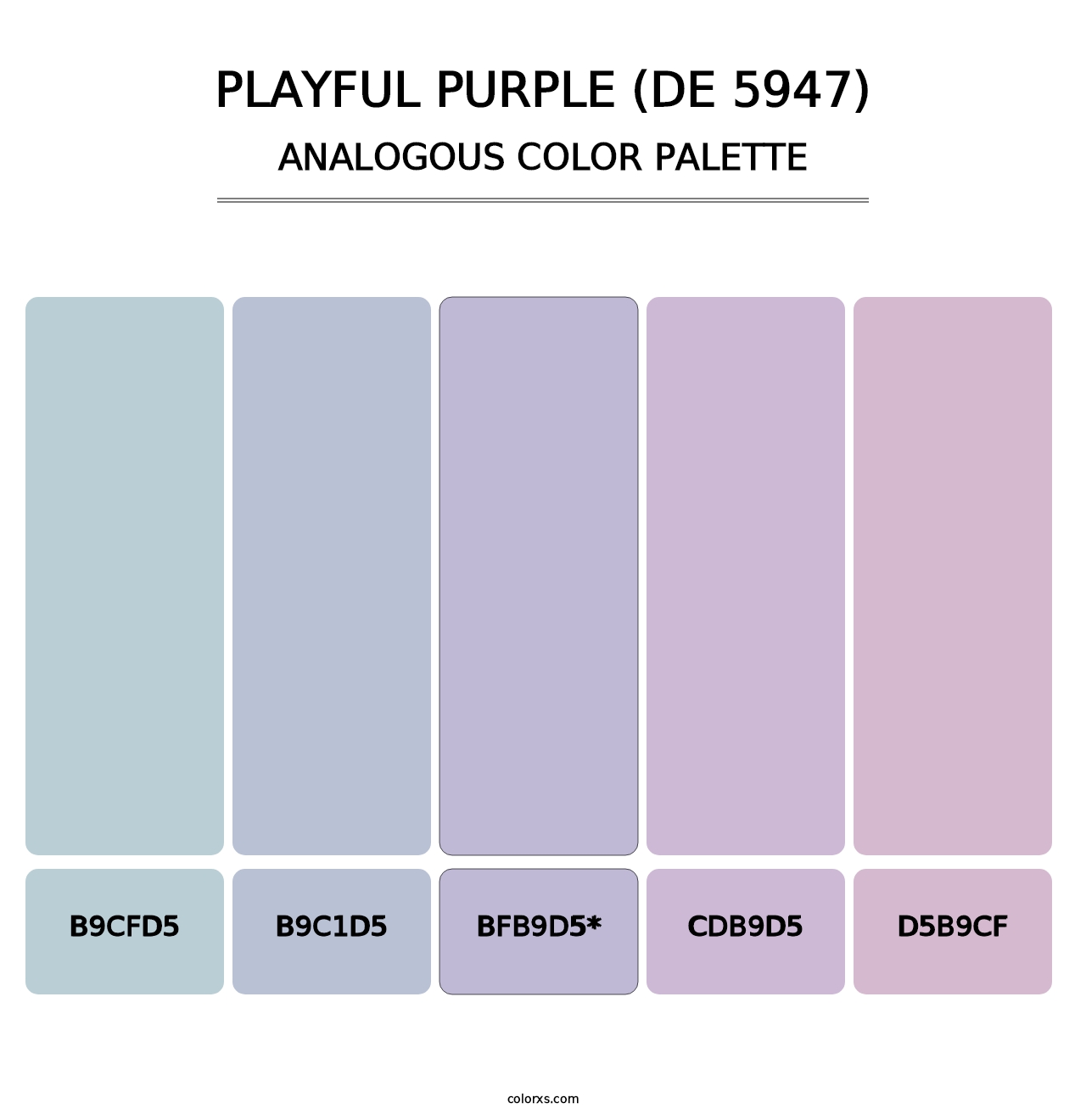 Playful Purple (DE 5947) - Analogous Color Palette