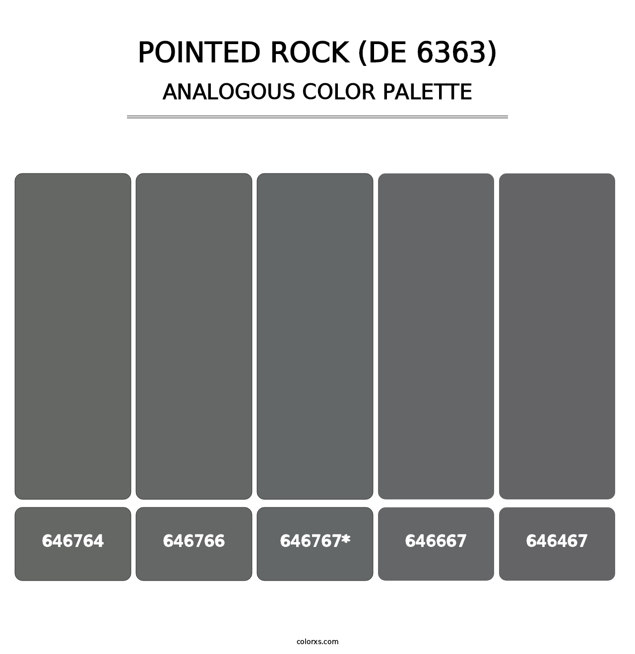 Pointed Rock (DE 6363) - Analogous Color Palette