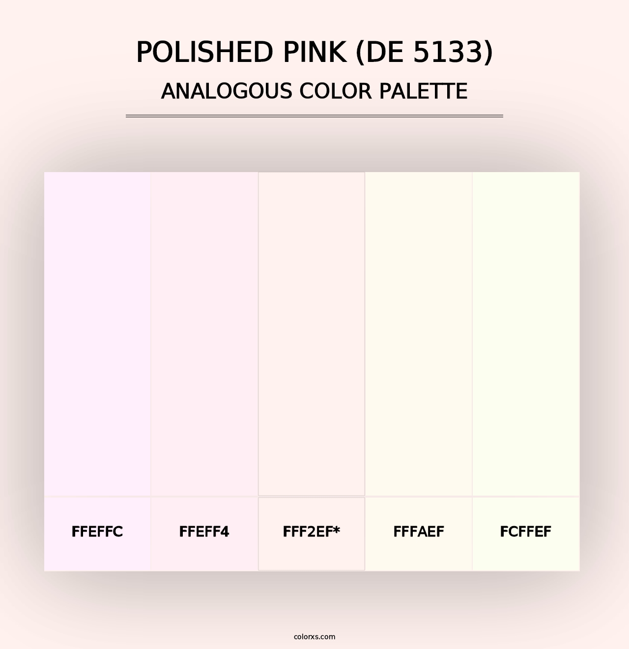 Polished Pink (DE 5133) - Analogous Color Palette