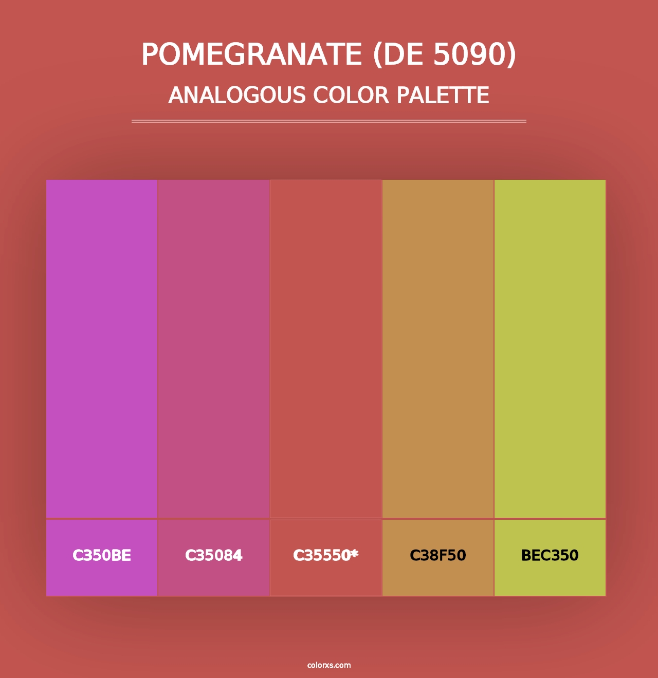 Pomegranate (DE 5090) - Analogous Color Palette