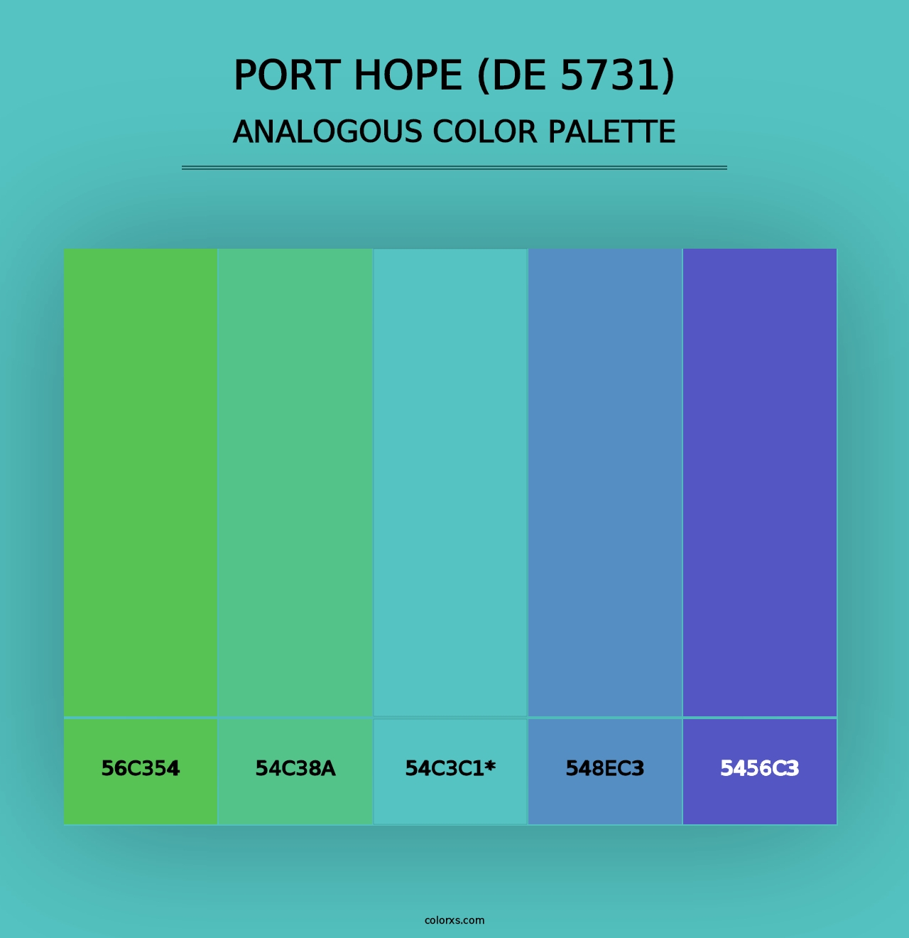 Port Hope (DE 5731) - Analogous Color Palette