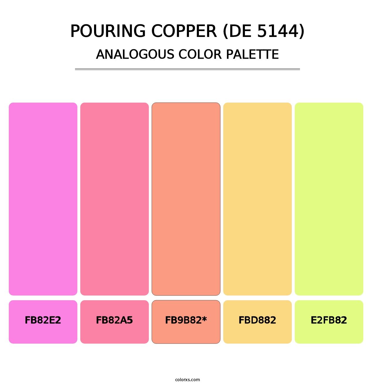 Pouring Copper (DE 5144) - Analogous Color Palette