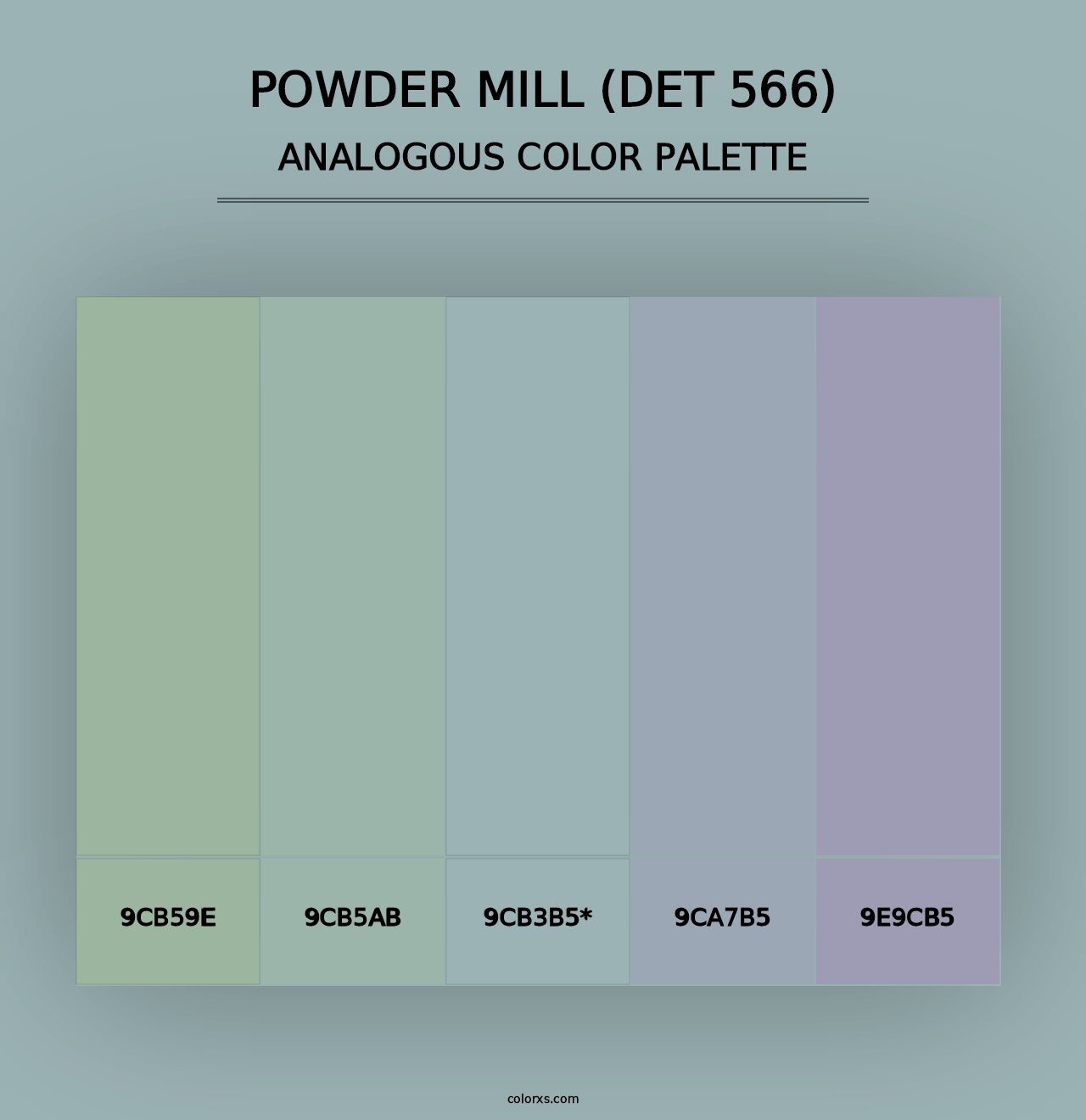 Powder Mill (DET 566) - Analogous Color Palette