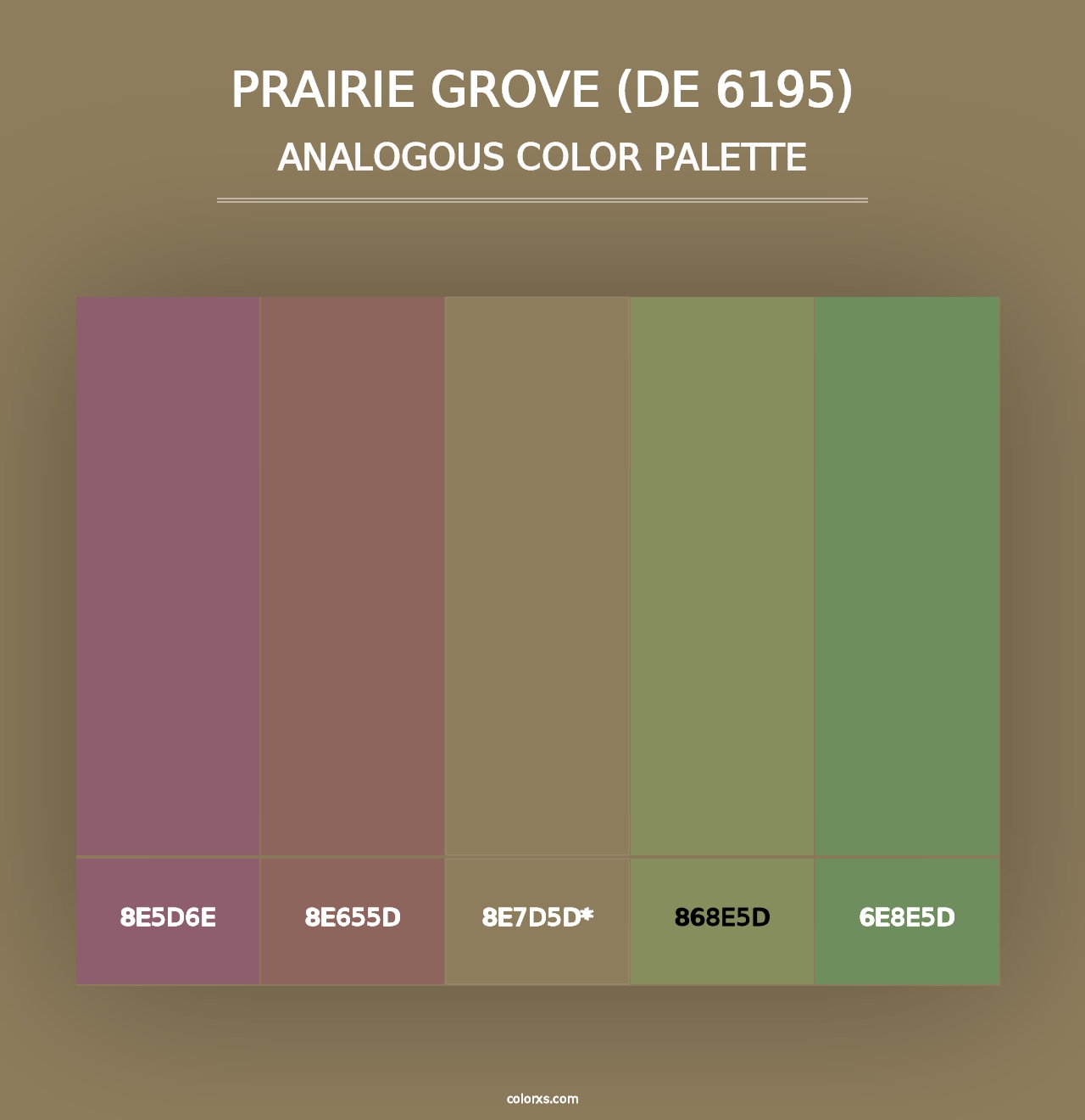 Prairie Grove (DE 6195) - Analogous Color Palette