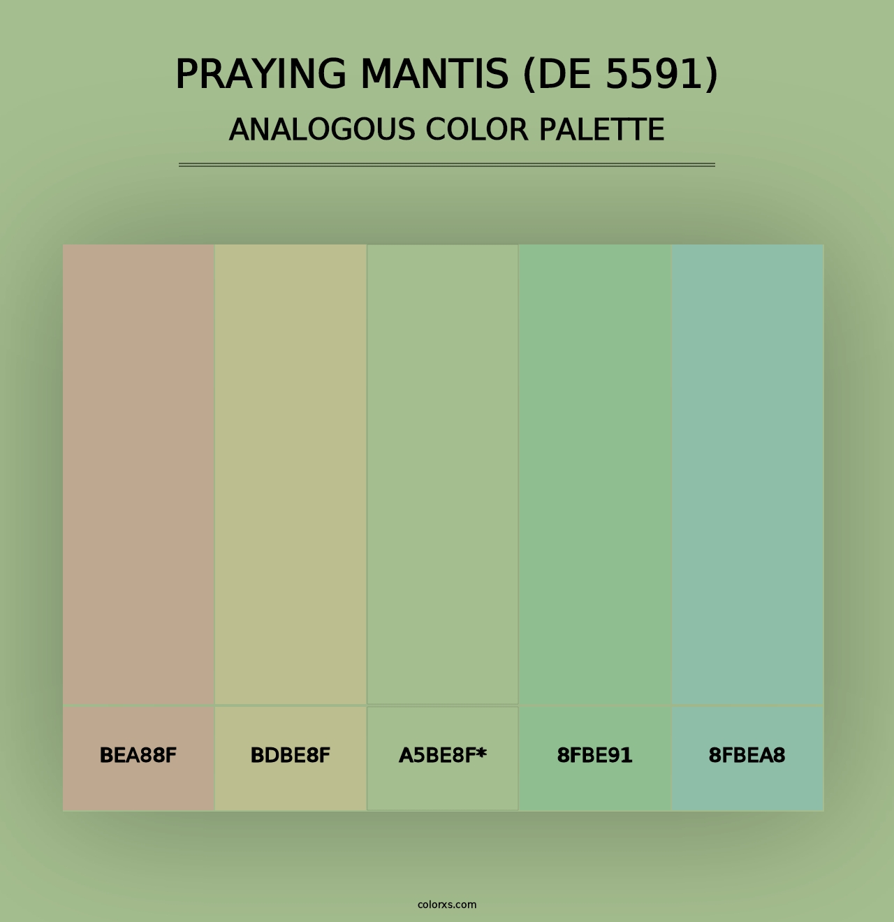 Praying Mantis (DE 5591) - Analogous Color Palette