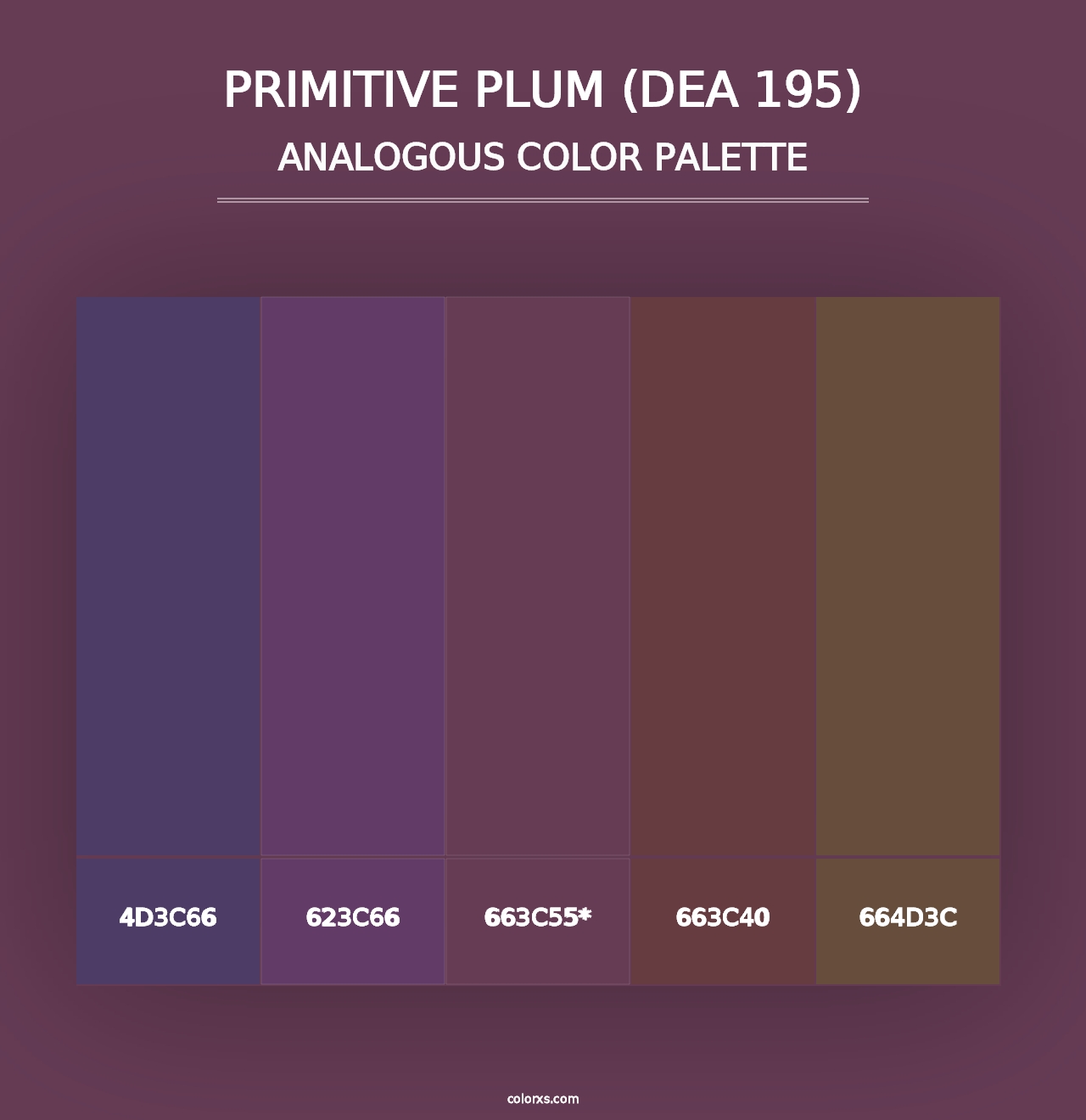 Primitive Plum (DEA 195) - Analogous Color Palette