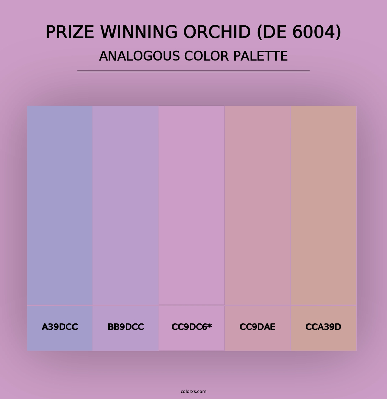 Prize Winning Orchid (DE 6004) - Analogous Color Palette